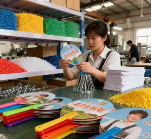 Plastic Printed Hand Fans Plastic Printed Hand Fans