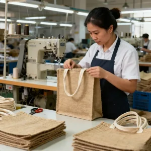 branded jute bag