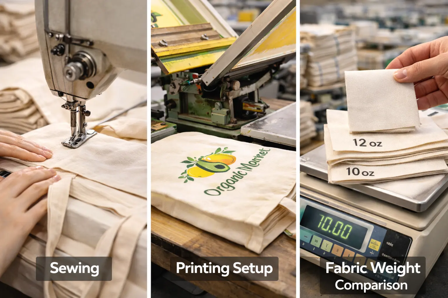 Cotton vs non-woven tote bag material comparison guide