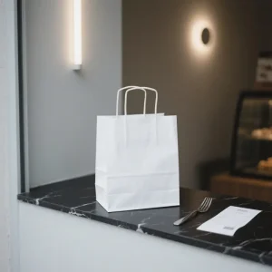 white paper bags
