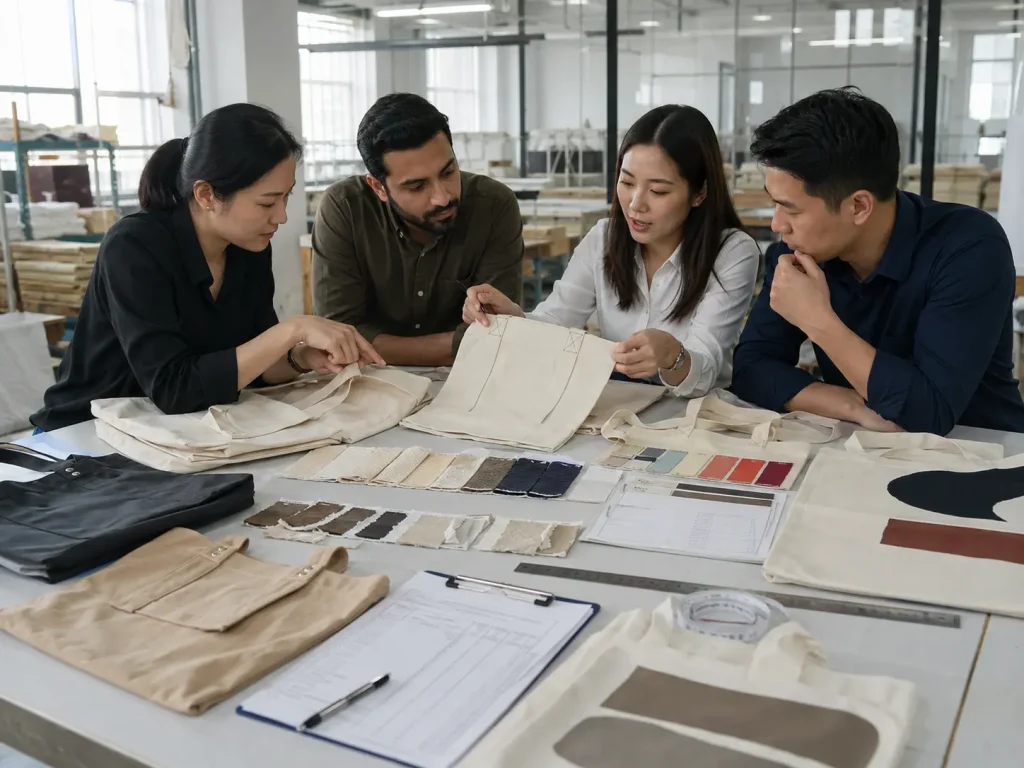 Common tote bag quality problems including stitching defects, handle failures, printing issues, and quality inspections