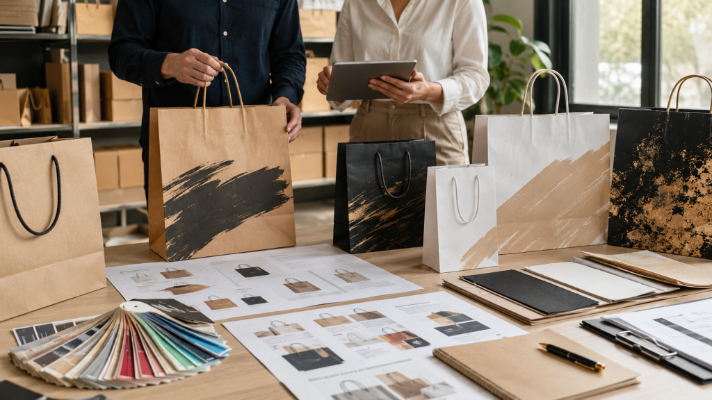 Custom Printed Paper Bags bulk ordering guide for wholesale buyers and brand packaging