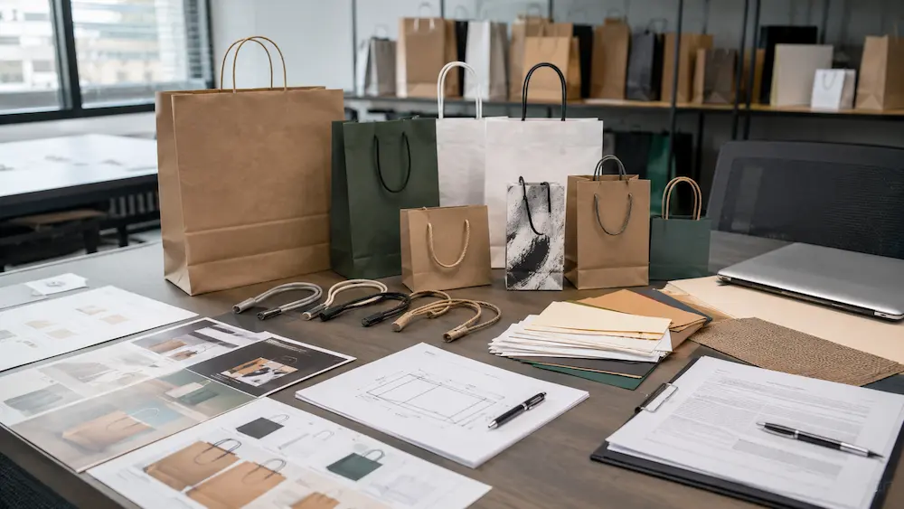 Paper Shopping Bags manufacturer China sourcing guide with custom retail packaging samples