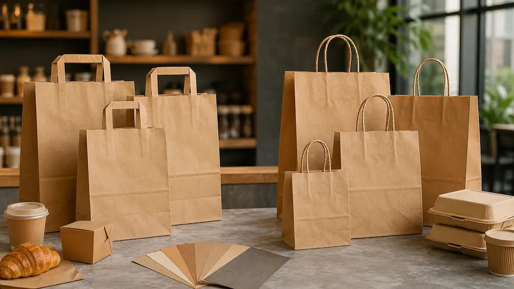 Flat Handle Paper Bags and Twisted Handle Paper Bags compared for premium retail packaging, food service packaging, and customer carrying experience.